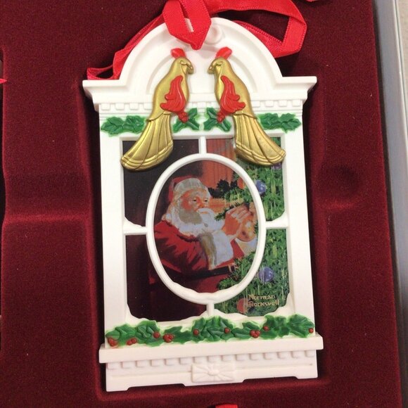 VTG Rockwells Legend Of Santa Ornament Collection W/Original Box Norman Rockwell - Picture 4 of 9